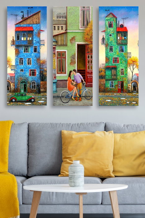 Wallity Cuadro Decorativo de MDF Multicolor (3 Piezas) Wallity Cuadro Decorativo de MDF Multicolor (3 Piezas)